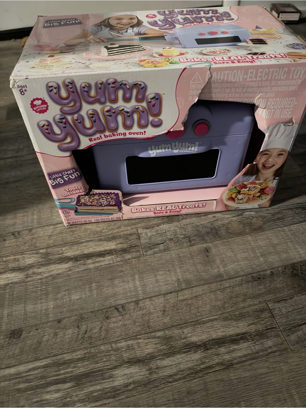 Yum Yum Real Baking Oven Kids Electric Baking Toy Purple Pink